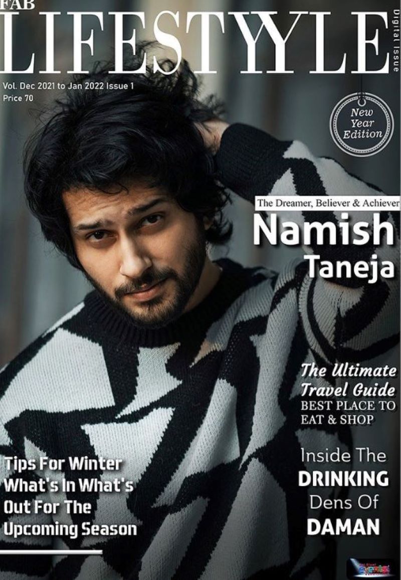 Namish Taneja featured on the cover of a magazine