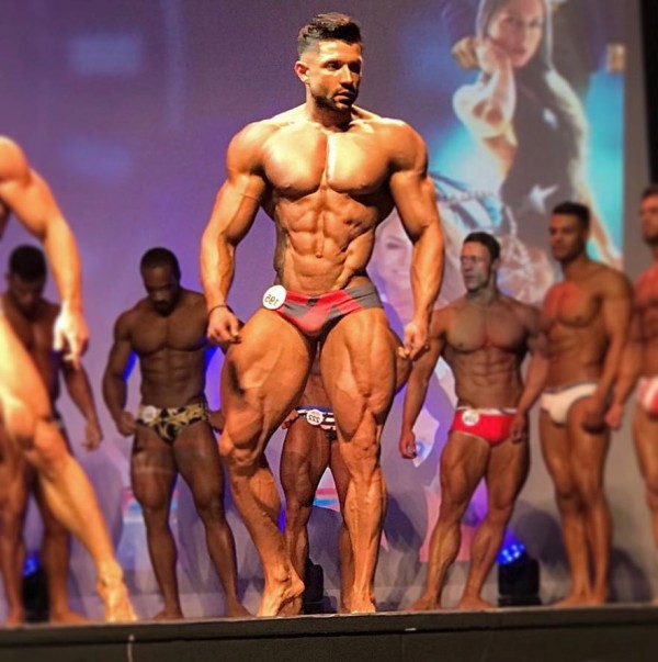 Neil Currey in his first bodybuilding competition