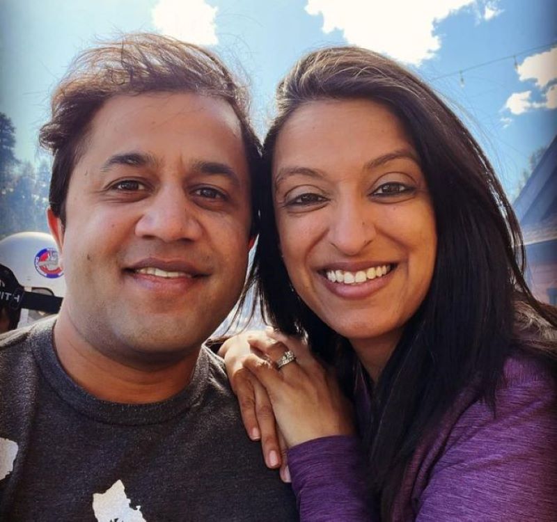 Omi Vaidya with Minal Patel