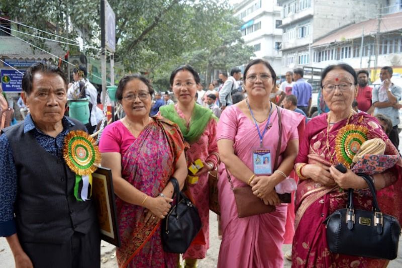 Padma Shri Kedar Nath Gurung was felicitated on the occasion of the 208th Bhanu Jayanti Celebration held at Singtam