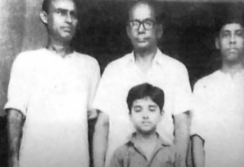 Pandit Anindo Chatterjee with his uncles