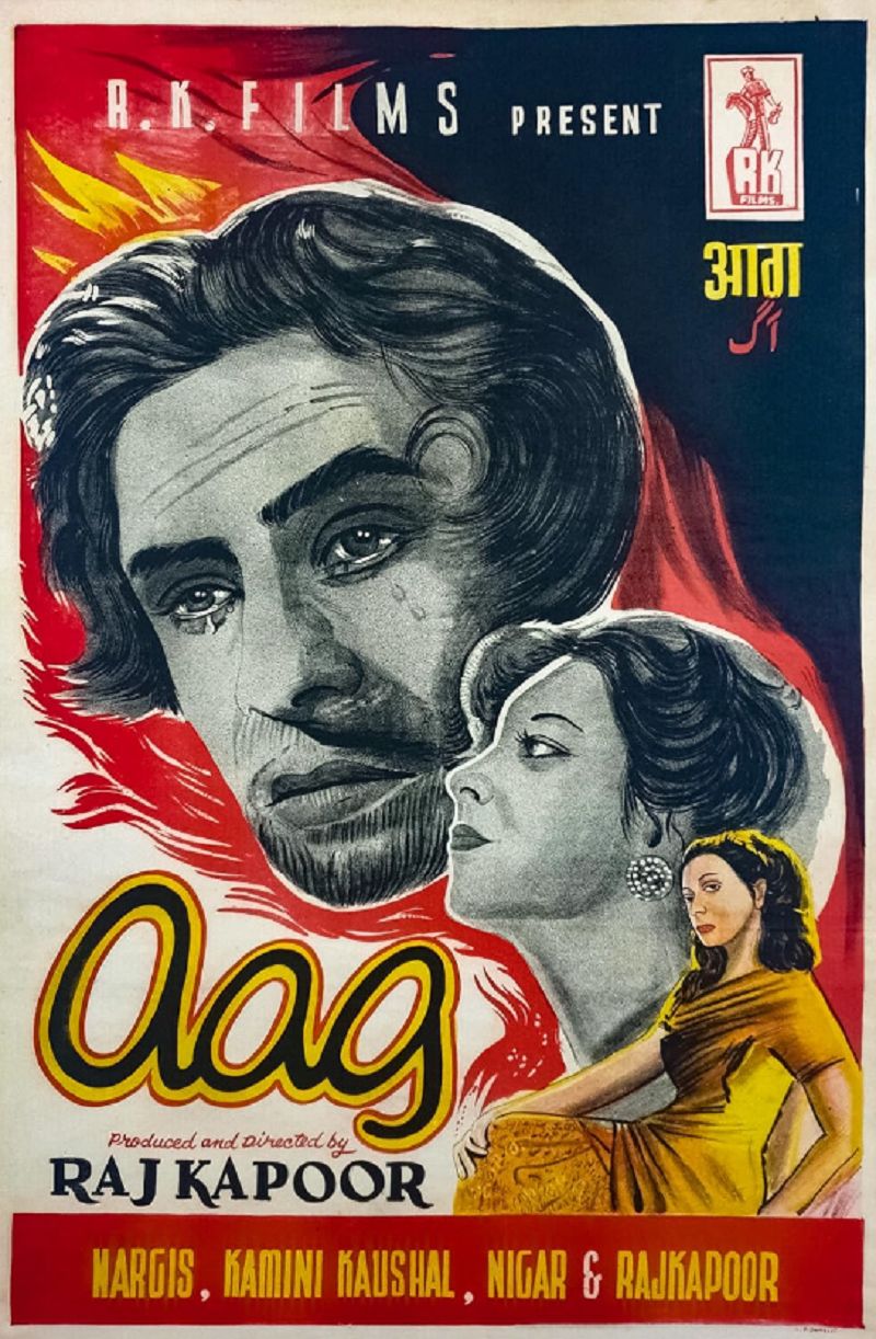 Poster of the film 'Aag' (1948)