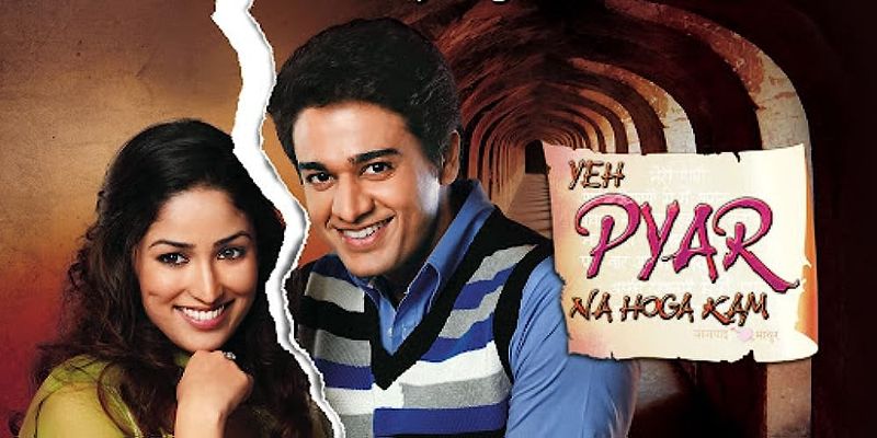 Poster of the serial 'Yeh Pyaar Na Hoga Kam,' starring Gaurav Khanna and Yami Gautam