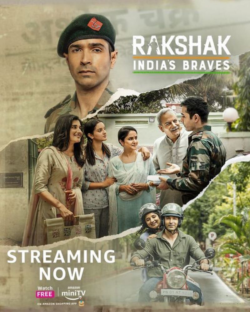 Poster of the web series 'Rakshak' (2023) starring Mohit Chauhan