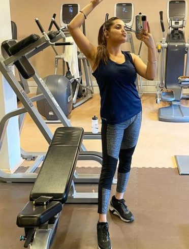 Priyansu Singh posing at a gym