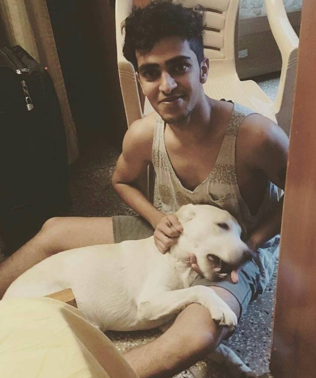 Rohan Pal with his dog