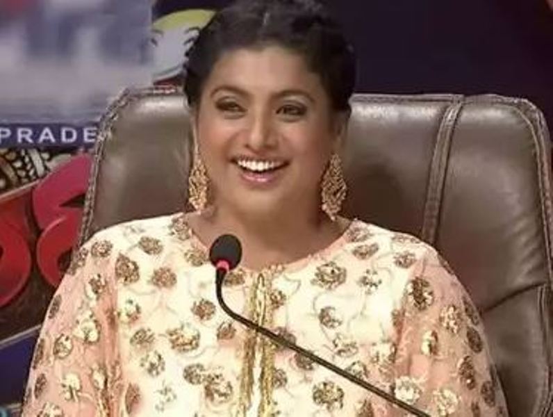 Roja Selvamani as a judge on the show Extra Jabardasth
