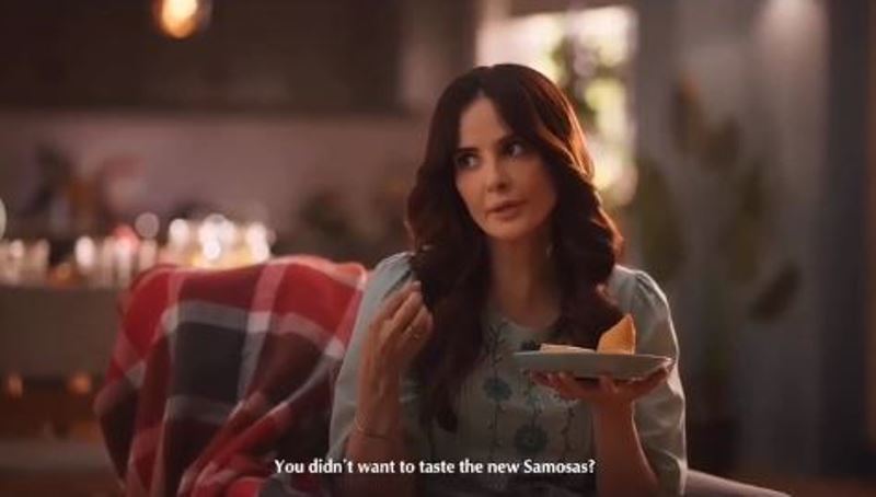 Rukhsar Rehman in a still from the ad campaign of Laxmi Foods