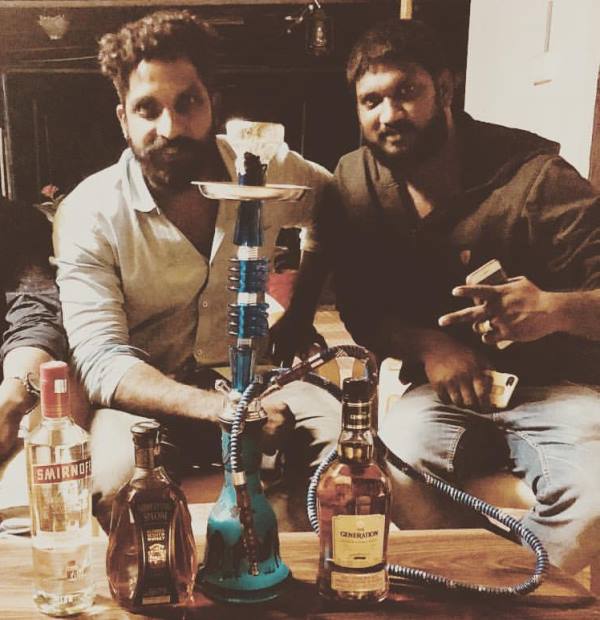 Sanjay Krishna partying with his friends