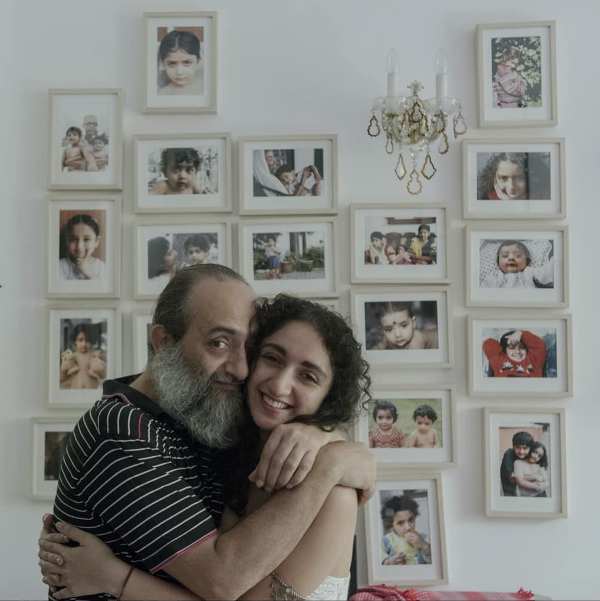 Sanjeeta Bhattacharya with her father