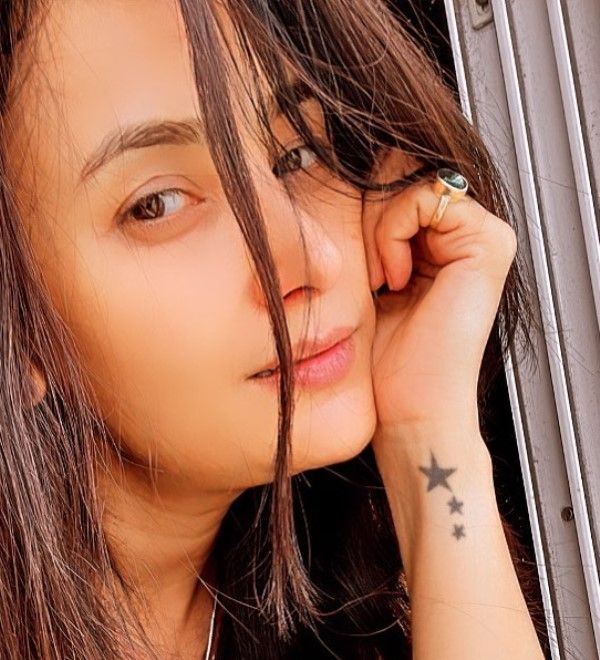 Sapna Sikarwar's tattoo on her left hand's wrist