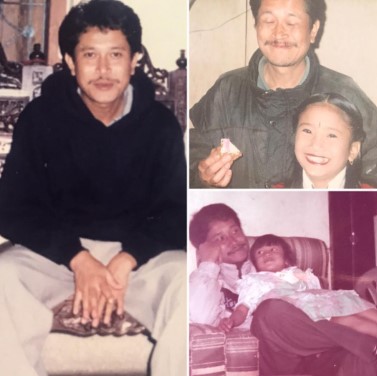 Soma Laishram's childhood pictures with her father