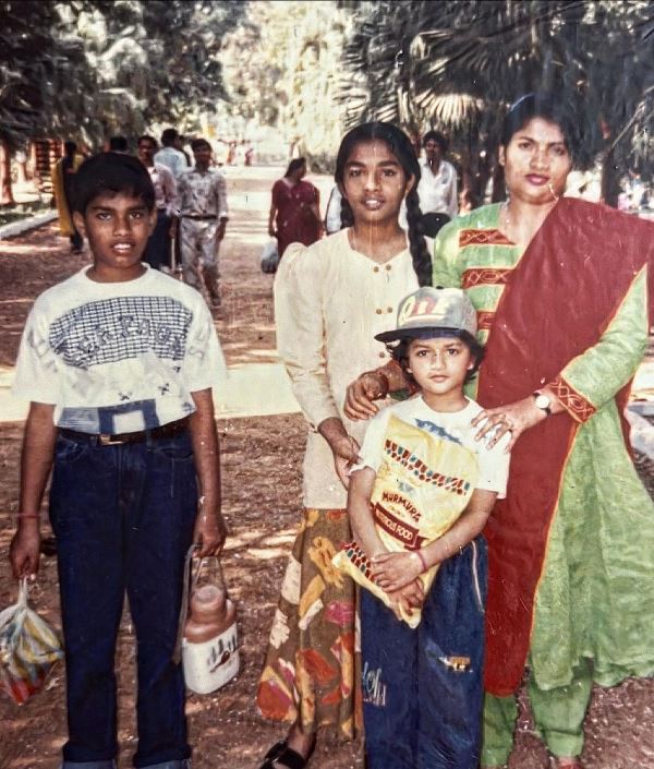 Sunaina with her siblings