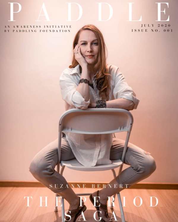 Suzanne Bernert on the cover of Paddle magazine 2020