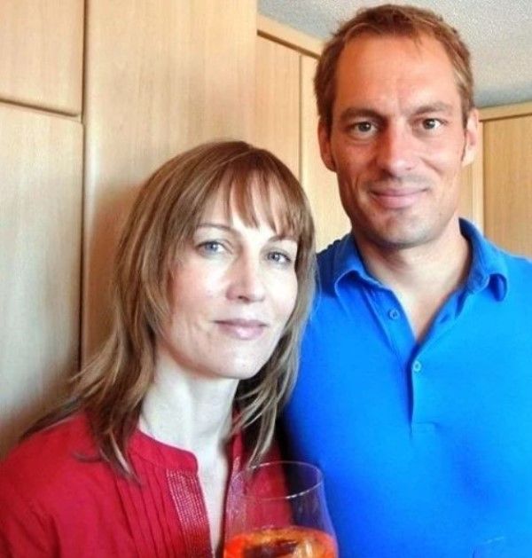 Suzanne Bernert with her brother