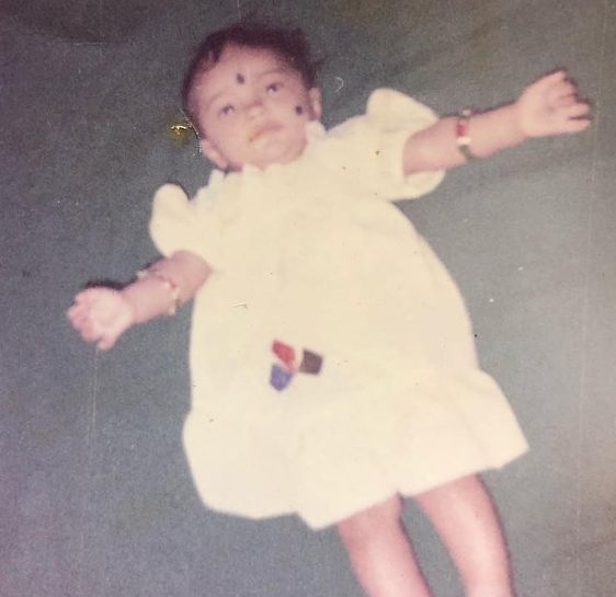 Tejaswini Gowda childhood picture