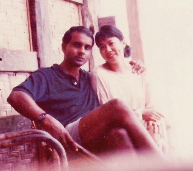 Tharman Shanmugaratnam with Jane Ittogi during their college days