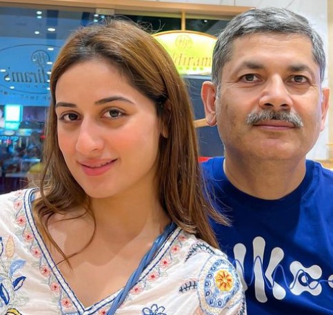 Uditi Singh with her father