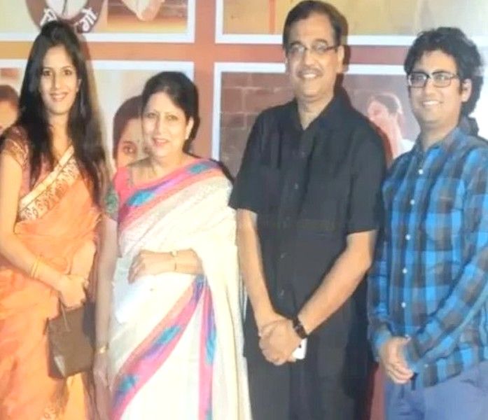 Ujjwal Nikam with wife and children