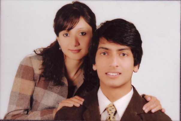 Vrishank Khanal with his sister
