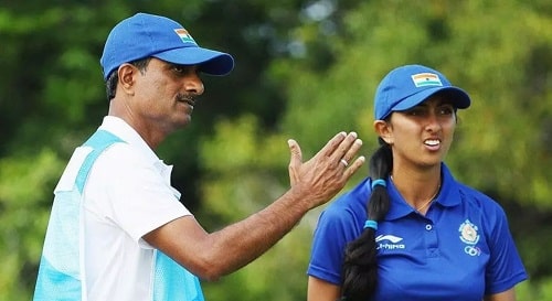 Aditi Ashok with her father