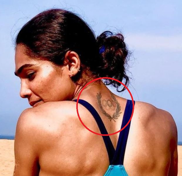 Aishwarya Kailash Mishra's tattoo on her back