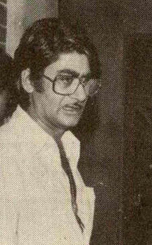 An old photograph of Narendra Bedi