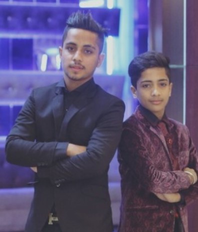 An old picture of Karan Dutta with his brother
