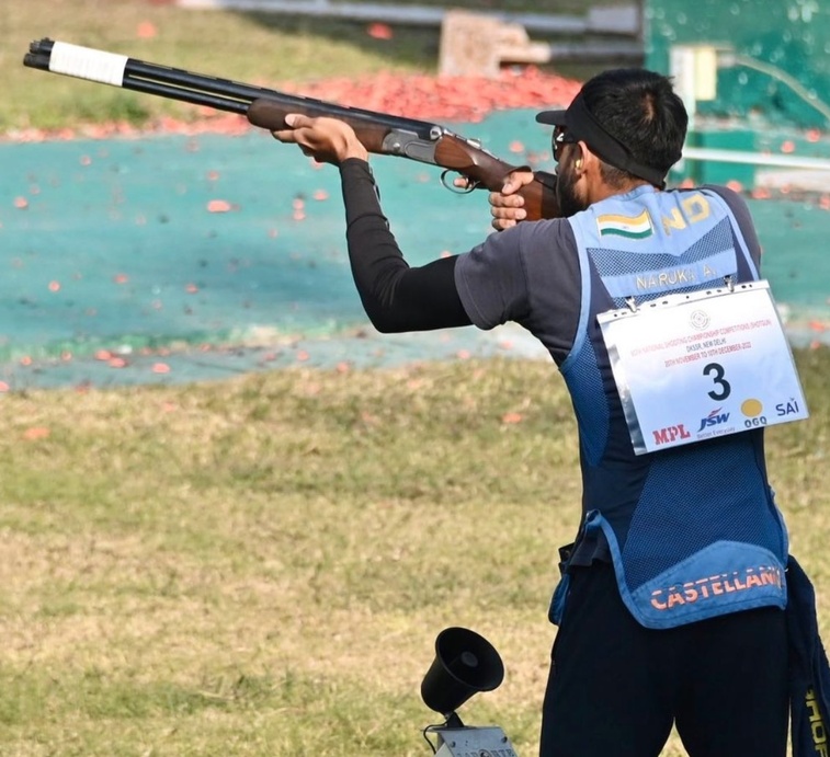 Anantjeet Singh Naruka at the 66th National Shooting Championship Competition