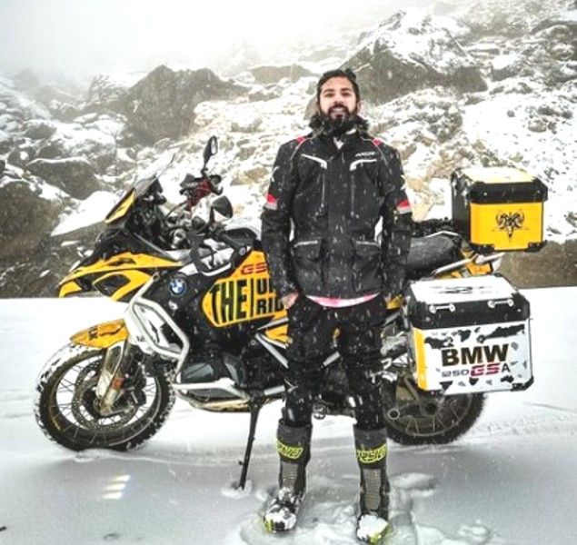 Anurag Dobhal with his BMW R1250 GS