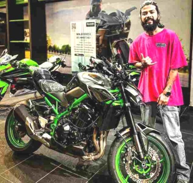 Anurag Dobhal with his Kawasaki Z900