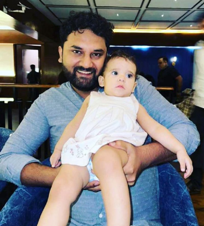 Arun Srikanth Mashettey with his daughter