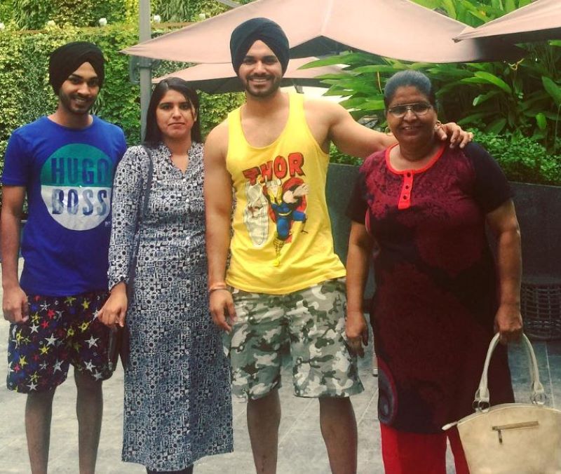 Balraj Singh Khehra with his family 