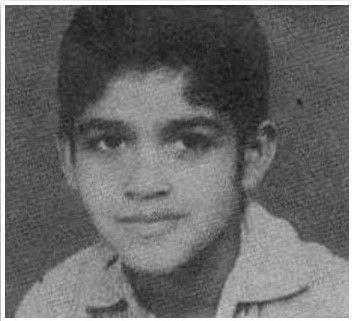 Childhood picture of Mohanlal