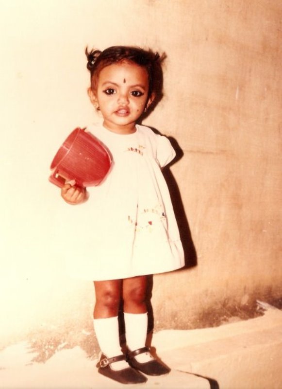 Childhood picture of Saumya Vishwanathan