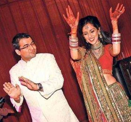 Darshan Hiranandani and Neha Jhalani on their wedding day