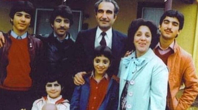 An old picture of Fahim Fazli with his family