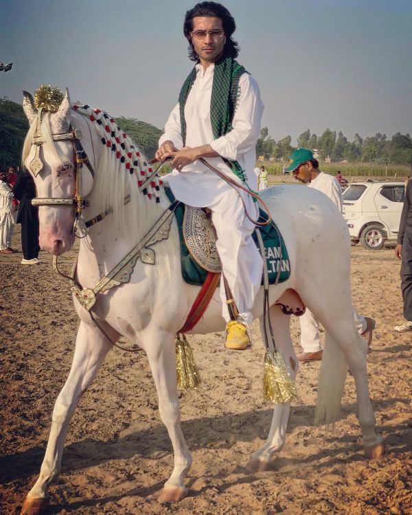 Feroze Khan during horse riding