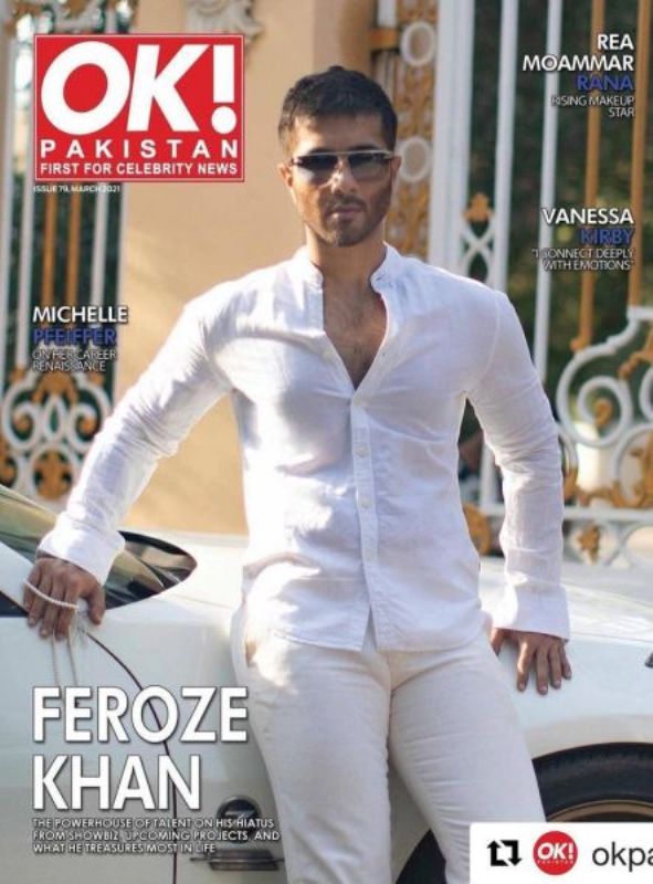 Feroze Khan feature in the Ok Pakistan magazine