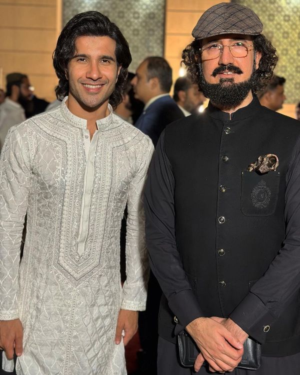 Feroze Khan with his spirtual leader
