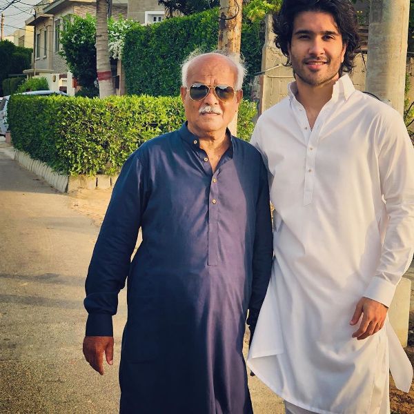 Feroze Khan with his father