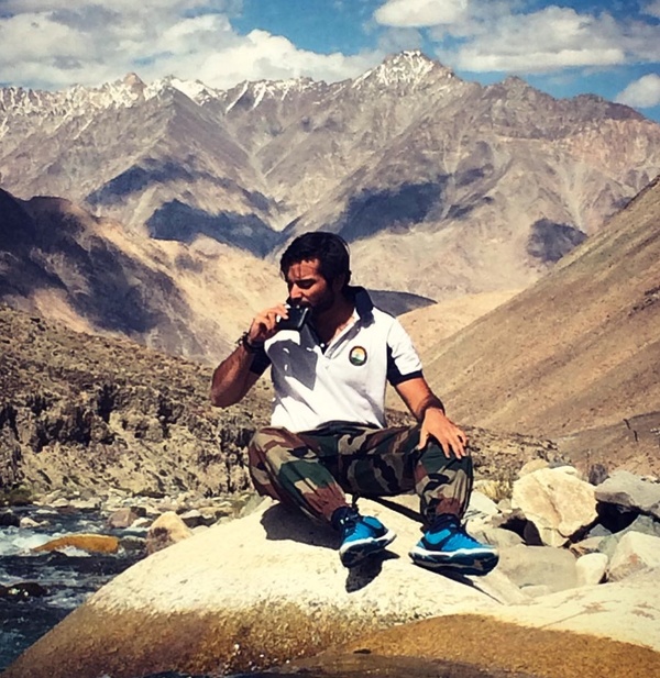 Gurjoat Siingh Khangura on a vacation in Leh Ladakh