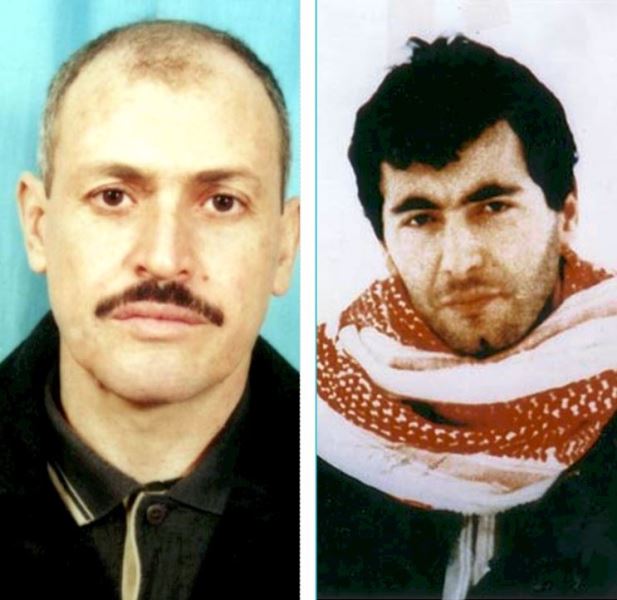 Hamas leaders Adnan al-Ghoul (left) and Yahya Ayyash (right)