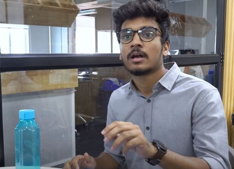 Harshith Reddy in a still from the YouTube video 'Introvert Boys be Like'