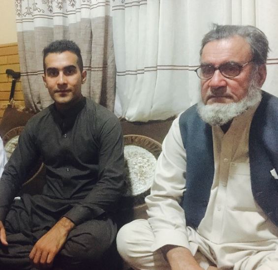 Hashmatullah Shahidi with his father