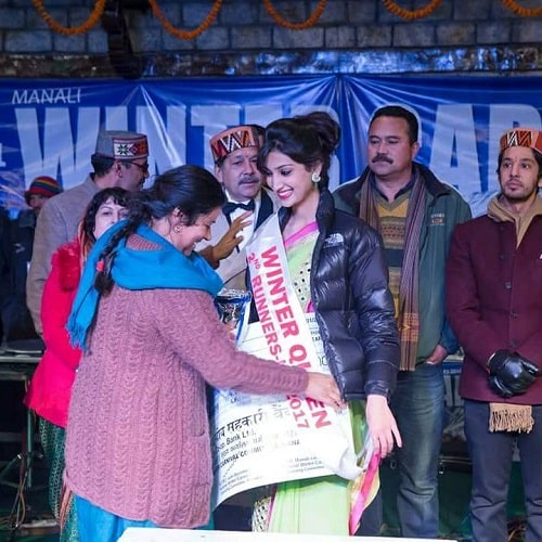 Isha Sharma in Winter Queen beauty contest
