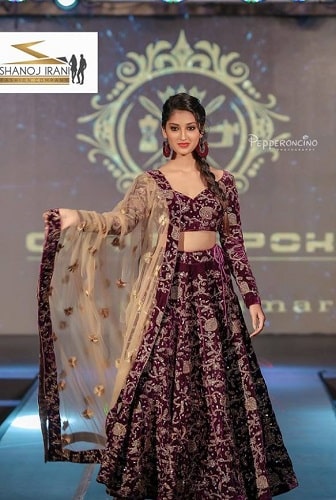 Isha Sharma in a fashion show