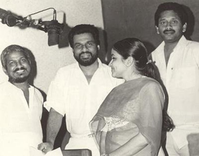 K. S. Chithra at her first recording