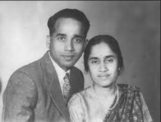 Kamala with her husband