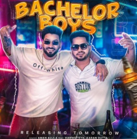 Karan Dutta on the poster of a Punjabi song Bachelor Boys